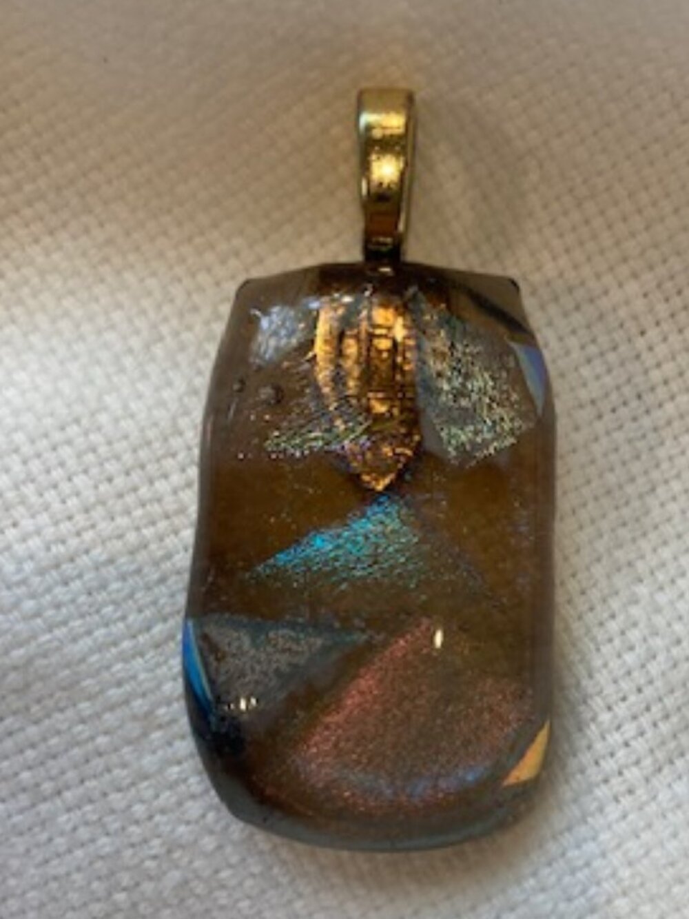 Fused glass pendant